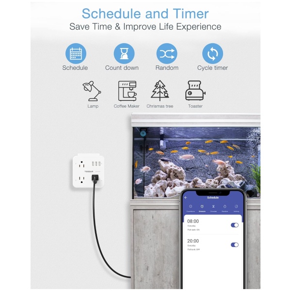 TESSAN WiFi Smart Plug Outlet Extender