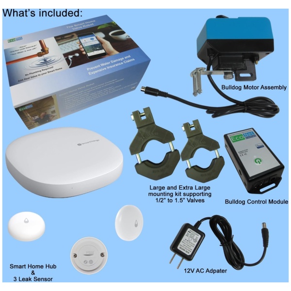 EcoNet Smart Water Valve - Water Leak Detector
